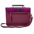 MCS-CB2001-HA222B2 Genuine Harris Tweed Messenger Bag for Ladies in Purple Check Color Back View Keilys.com