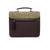 MCS-CB2001-C001T Genuine Harris Tweed Messenger Bag for Ladies in Country Green Color Back View Keilys.com