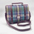MCS-CB2001-MCS2204 Genuine Harris Tweed Messenger Bag for Ladies in Green/Purple Color Keilys.com