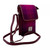 MCS-CB2201-HA222B2 Ladies Harris Tweed Mini Crossbody in Bag Purple Check Color Front View Keilys.com