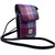 MCS-CB2201-TRT073 Ladies Harris Tweed Mini Crossbody Bag in Pastel Pink Color Front View Keilys.com