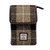 MCS-CB2201-TRT021 Ladies Harris Tweed Mini Crossbody Bag in Blue/Brown Check Color Front View Keilys.com