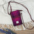 MCS-CB2201-HA222B2 Ladies Harris Tweed Mini Crossbody in Bag Purple Check Color Shop online on Keilys.com
