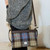 MCS-CB2203-TRT021 Handwoven Harris Tweed Large Shoulder Bag in Blue/Brown Check Color Shop online on Keilys.com
