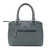 MCS-CB2301-1904B2 Handcrafted Harris Tweed Handbag for Ladies in Turquoise Color Back View Keilys.com