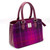 MCS-CB2301-HA222B2 Handcrafted Harris Tweed Handbag for Ladies in Purple Check Color Keilys.com