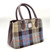 MCS-CB2301-TRT021 Handcrafted Harris Tweed Handbag for Ladies in Blue/Brown Check Color Shop online on Keilys.com