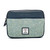 MCS-CB2401-1904B2 Authentic Harris Tweed Camera Bag in Turquoise Color Front View Keilys.com