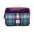 MCS-CB2401-MCS2204 Authentic Harris Tweed Camera Bag in Green/Purple Color Front View Keilys.com