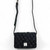 MCS-CB2411-L006J  Handmade Harris Tweed Square Shoulder Bag in Charcoal Color Keilys.com