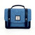 MCS-CB2504-1904C5 Traditional Harris Tweed Mini Messenger Bag in Sky Blue Color Front View Keilys.com