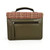 MCS-CB2504-1813A1 Traditional Harris Tweed Mini Messenger Bag in Maple Color Back View Keilys.com