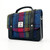 MCS-CB2504-MCS2001 Traditional Harris Tweed Mini Messenger Bag in Blue/Pink Check Color Front View Keilys.com