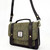 MCS-CB2504-C001T Traditional Harris Tweed Mini Messenger Bag in Country Green Color Keilys.com