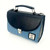 MCS-CB2506-1904C5 Handwoven Genuine Harris Tweed Mini Shoulder Bag in Sky Blue Color Front View Keilys.com
