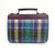 MCS-CB2506-MCS2204 Handwoven Genuine Harris Tweed Mini Shoulder Bag in Green/Purple Color Back View Keilys.com