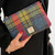 MCS-CB3014-MCS2001 Handcrafted Ladies Harris Tweed Zip Purse in Blue/Pink Check Color Keilys.com