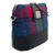 MCS-CB5003-MCS2001 Handwoven Harris Tweed Square Zip Shoulder Bag in Blue/Pink Check Color Keilys.com