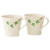 B0144 Basketweave Embossed Shamrock Mug – Set of 2 Keilys.com