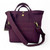 MCS-CB2503-TRT073 Scottish Harris Tweed Messenger Travel Bag in Pastel Pink Color Back View Keilys.com