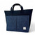 MCS-CB2503-SP516 Scottish Harris Tweed Messenger Travel Bag in Blue Check Color Front View Keilys.com