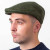 HOF-FCPNW-Green Men's Monochrome Woollen Tweed Flat Cap  Green Color Keilys.com