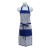 706-AP-BL Poli-dri Cotton Irish Chef's Bib Apron in Blue Color Irish gifts Keilys.com