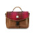ISL-4537FUSTTL00 Islander Leather & Harris Tweed Briefcase Fuchsia Tartan Color Keilys.com