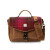 ISL-4537FUSTTL00 Islander Leather & Harris Tweed Briefcase Fuchsia Tartan Color Keilys.com