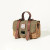ISL-8611CHEHBL00 Handcrafted Harris Tweed Mini Straw Satchel Chestnut Herringbone Color Keilys.com