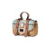 ISL-8611ISLCHKL00 Handcrafted Harris Tweed Mini Straw Satchel Islander Check Color Keilys.com