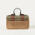 ISL-8611CHEHBL00 Handcrafted Harris Tweed Mini Straw Satchel Chestnut Herringbone Color Keilys.com
