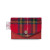 ISL-9100ROYSTEWTTL00 Handcrafted Harris Tweed Clasp Card Wallet Royal Stewart Tartan Color Keilys.com 