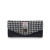 ISL-9311BLWDTL00 Islander Harris Tweed Long Clasp Purse Black and White Dogtooth Color Keilys.com