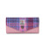 ISL-9311PNKBLUTTL00 Islander Harris Tweed Long Clasp Purse Pink and Blue Tartan Color Keilys.com