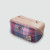 ISL-9555PNKBLUTTL00 Islander Handwoven Harris Tweed Toiletry Bag Pink and Blue Tartan Color Keilys.com