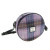 GA-LB1204-COL034-Lilac Check Handcrafted Harris Tweed Round Crossbody Bag Keilys.com