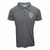 Guinness Men's Harp Tape Performance Polo Shirt Grey Front side Keilys.com