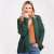 B136403 Ladies Aran Knit Patchwork Open Cardigan Green Color Keilys.com
