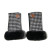 ISL-9008 Black and White Islander Ladies Lambswool Tartan Mittens Keilys.com
