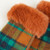 ISL-9008 Orange Tartan Islander Ladies Lambswool Tartan Mittens Keilys.com