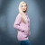 OAC-1505ROASH Women's Merino Wool Honeycomb Knit Cardigan White Pink Keilys.com