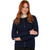 OAC-1505 Women's Merino Wool Honeycomb Knit Cardigan Navy Color Keilys.com