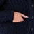 OAC-1505 Women's Merino Wool Honeycomb Knit Cardigan Navy Color Keilys.com