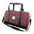 GA-LB1026-COL158-Grey Red Harris Tweed Tartan Designed Weekend  Bag.Keilys.com