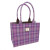 GA-LB1048-COL146 Glen Appin Harris Tweed Shoulder Bag  Purple Mint Tartan Keilys.com.
