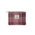 GA-LB2045-COL154 Harris Tweed Mini Zip Purse with Tartan Design Pink Keily’s.com