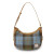 ISL-8355CBLTTL00 Genuine Leather & Harris Tweed Elon Handbag Chesnut Blue Studio Keily’s.com