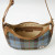 ISL-8355CBLTTL00 Genuine Leather & Harris Tweed Elon Handbag Chesnut Blue Inside Keily’s.com