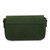 ISL-8356 Genuine Leather & Harris Tweed Clutch Green Back View Keily’s.com